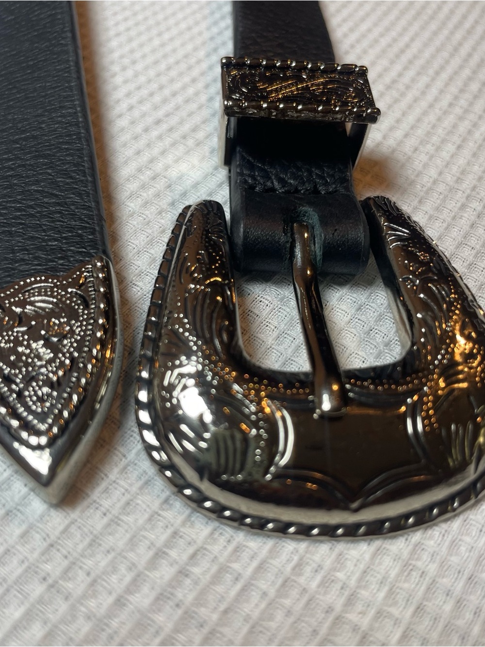 B-Low The Belt Women's Black Western
Belt Small Adjustable Buckle Silver - Picture 3 of 9